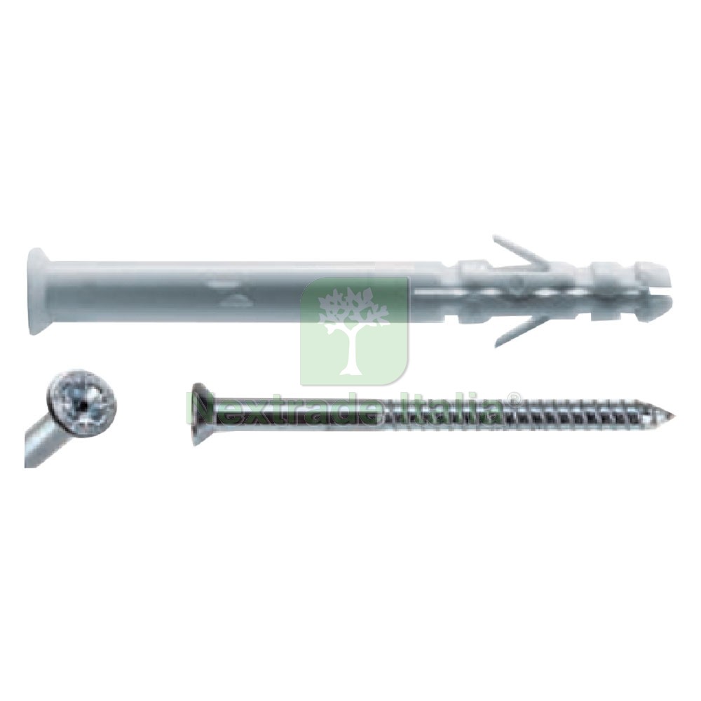 100PZ TASSELLO NYLON C8A80VT 8 X 80 VITE 5,5 X 85: - Foto 2 di 3