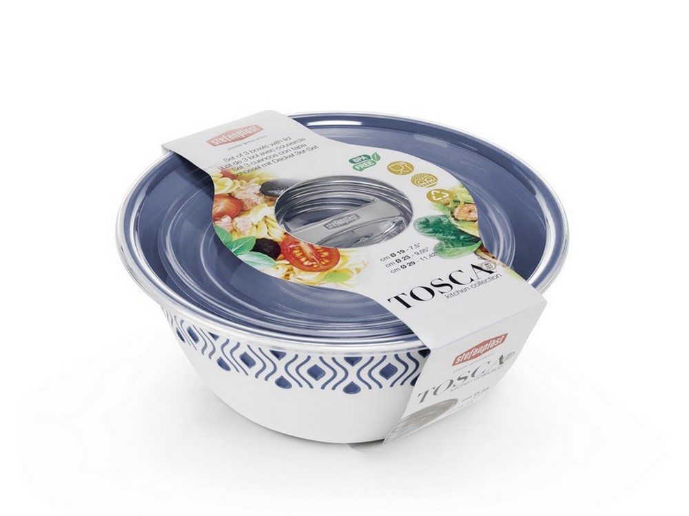 cf ciotola tosca set 3 pezzi bianco/blu palace cod:ferx.vit47755