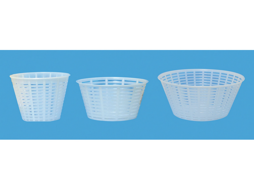 400pz fuscelle a perdere per ricotta ï cm. 10x6x7,6 h capacitó gr. 200/300 cod:ferx.vit33809