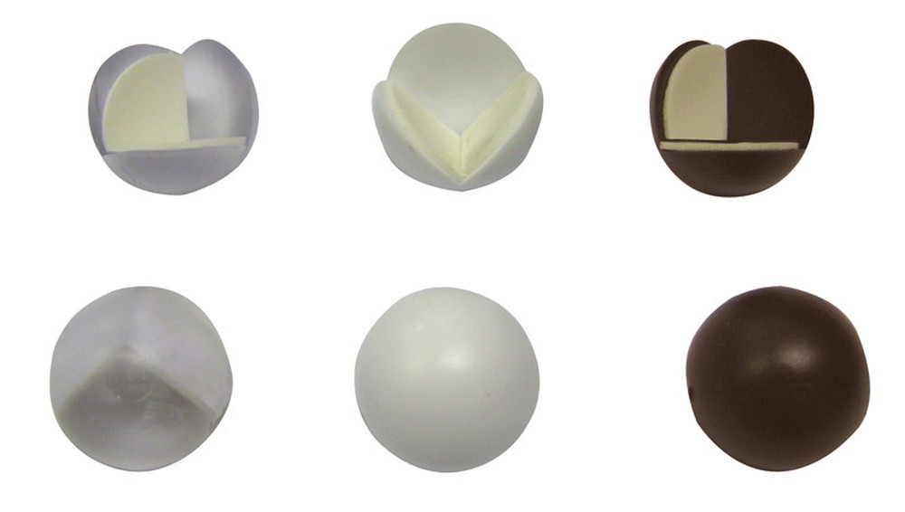 cf paraspigoli adesivo a sfera blister 4 pz. trasparente cod:ferx.vit28742
