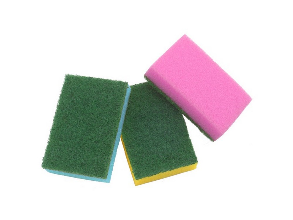 cf spugna abrasiva colorata 10 pz. col. assortiti cm. 9x6x3 h cod:ferx.vit38083