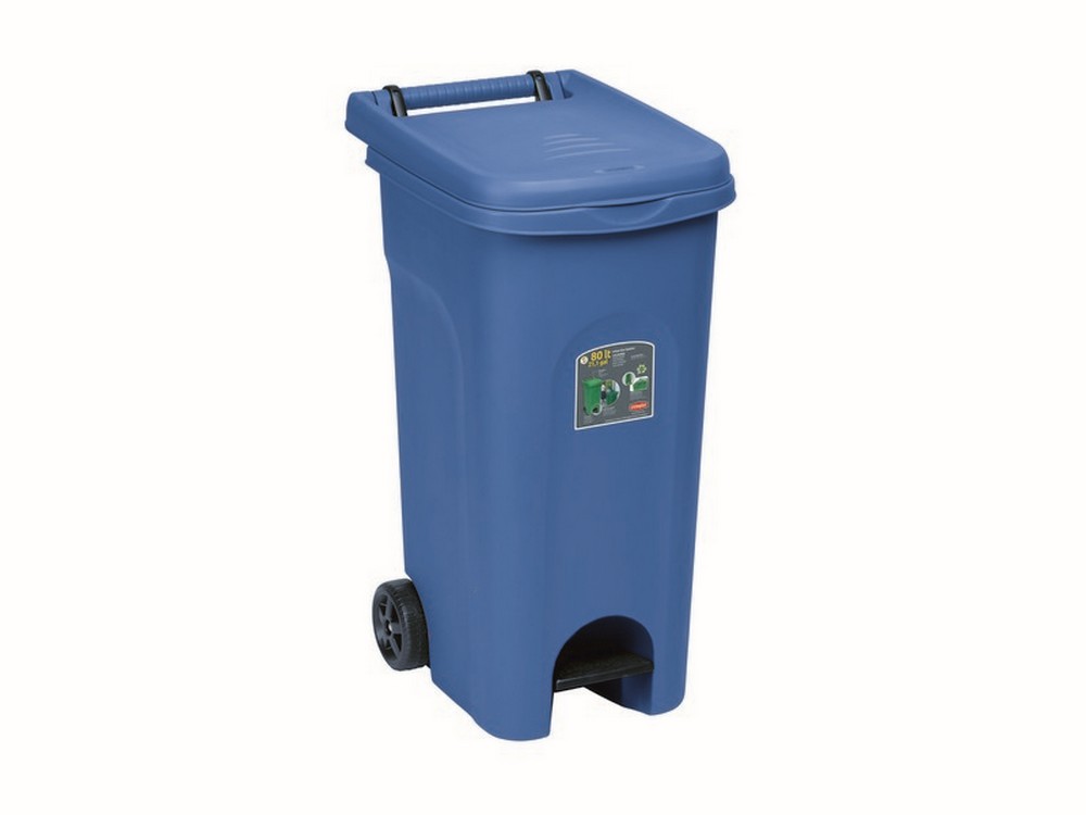 bidone urban eco system lt. 80 col. blu cod:ferx.vit44763