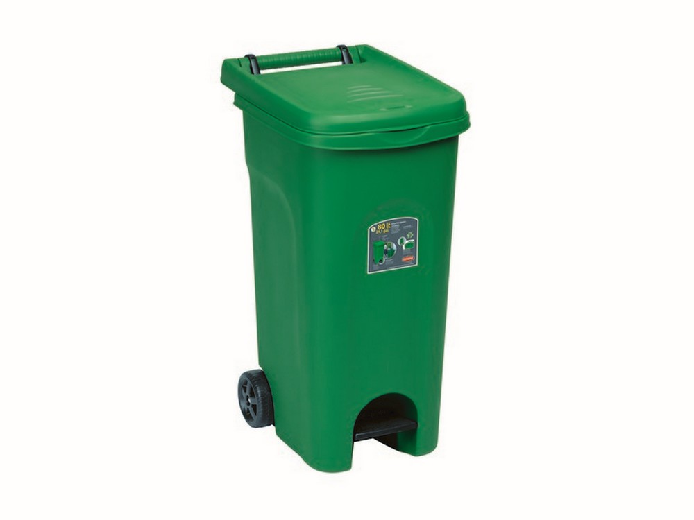 bidone urban eco system lt. 80 col. verde cod:ferx.vit44762