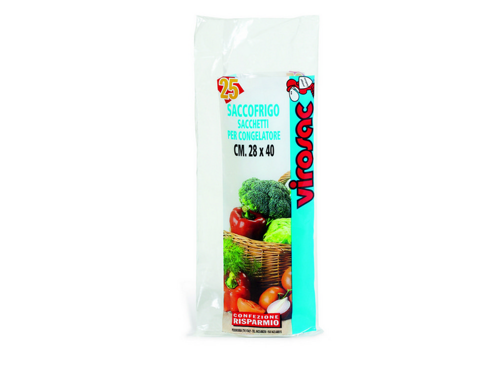 Image of 50pz sacchetto per congelatore saccofrigo cm. 18x28 50 sacchi cod:ferx.vit41086