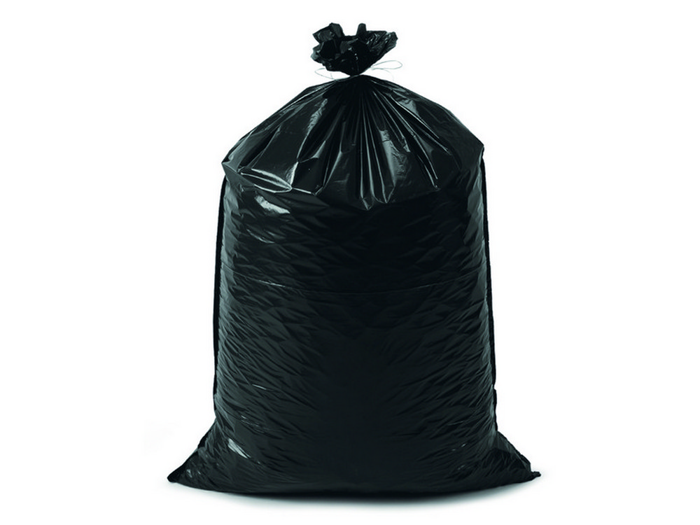 15pz sacco rifiuti saccoforte nero 10 pz cm. 80x120 - lt. 150 cod:ferx.vit41093