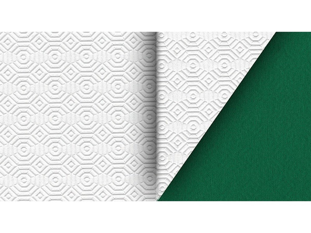 1 pz tovagliato in pvc mollettone bianco/verde rotolo cm.140 (h) x 20 mt (l) cod:ferx.vit43099