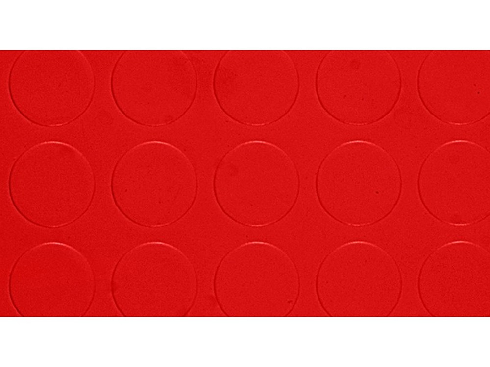 25mq copripavimento in pvc bollato rosso rt. mtl 25x mt.1 h spess. mm.1,3 cod:ferx.vit33293