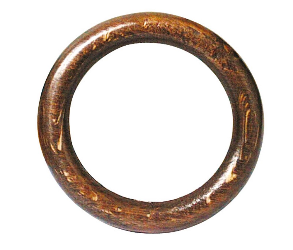 cf anello per scorritenda in legno 100 pz col. noce ï mm. 70 cod:ferx.vit11061