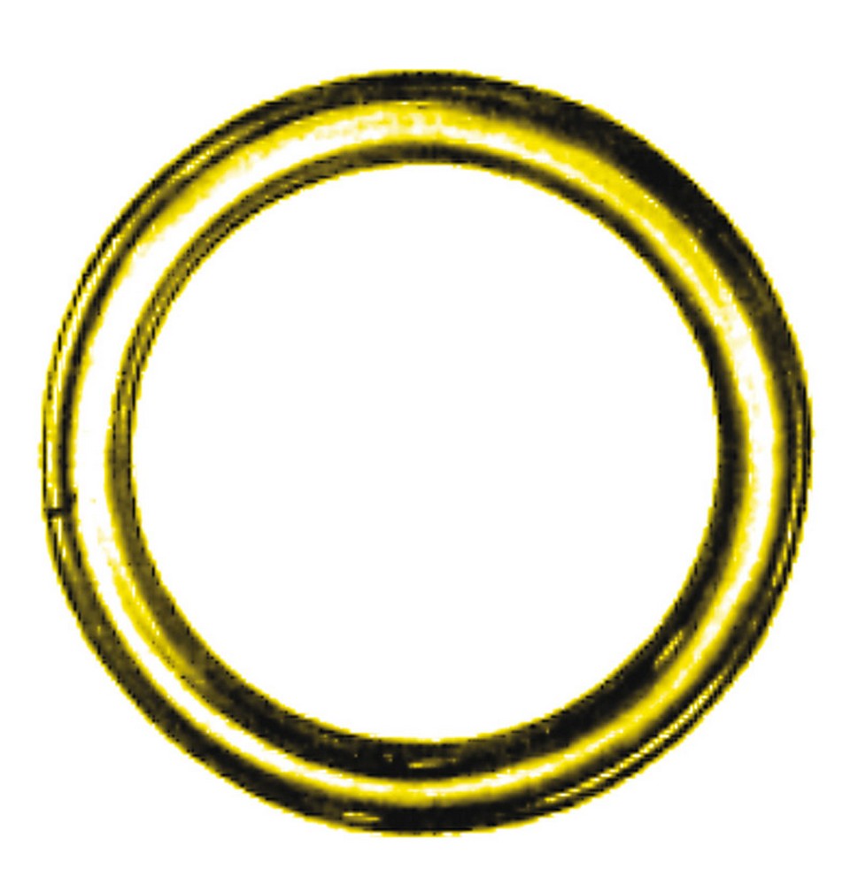 200pz anello tubolare per tende ottone lucido mm. 19x25 cod:ferx.vit6977
