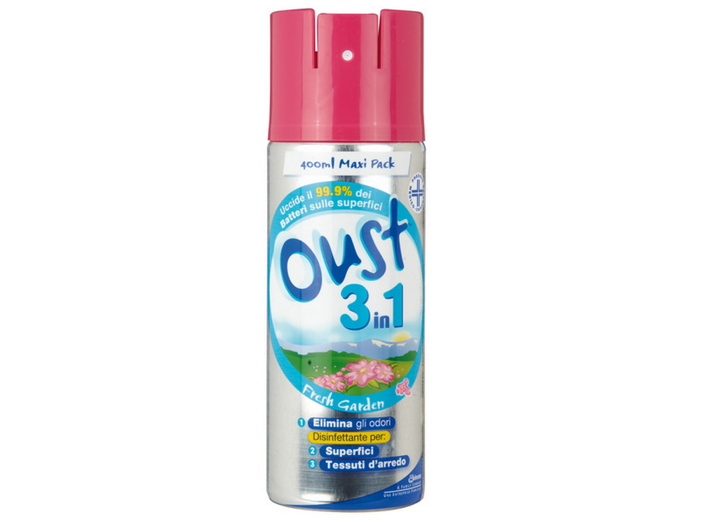 Image of 12pz elimina odori oust 3 in 1 spray ml. 400 cod:ferx.vit37000