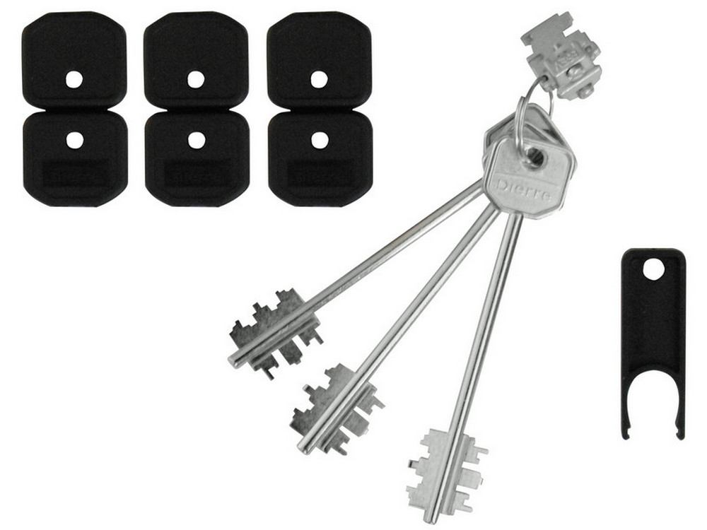 Image of blocchetto con 3 chiavi per serrature art. blo 3110 mm. 92 cod:ferx.vit37242 cod009
