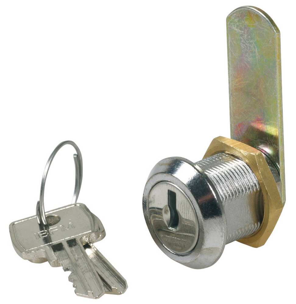 25pz serratura per mobili cilindro cromato ï mm. 19 mm. 30 cod:ferx.vit19349