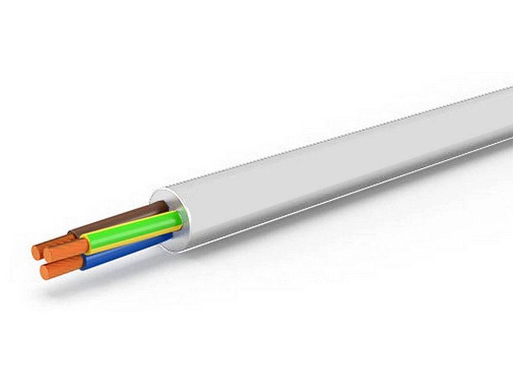 1 pz cavo multipolare flessibile h05vv-f rt. 100 mt. col. bianco sezione 3x1,5 cod:ferx.vit54123