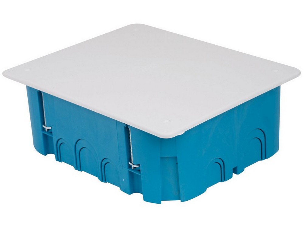 10pz scatola di derivazione da incasso per cartongesso con coperchio ip40 mm.105x105x50 h cod:ferx.vit50304