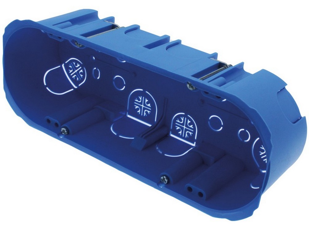 5pz cassetta da incasso 6/7 posti ip20 per parete in cartongesso cod:ferx.vit50303