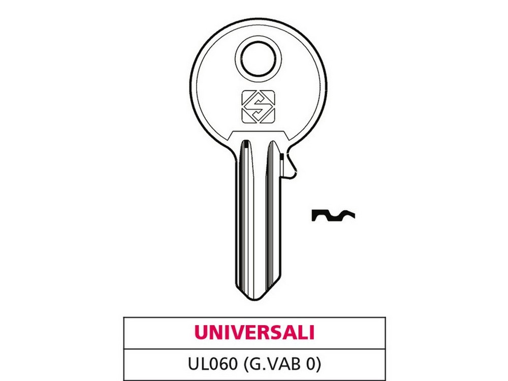 100pz chiave asc ul060 (g. vab 0) universale cod:ferx.vit47724