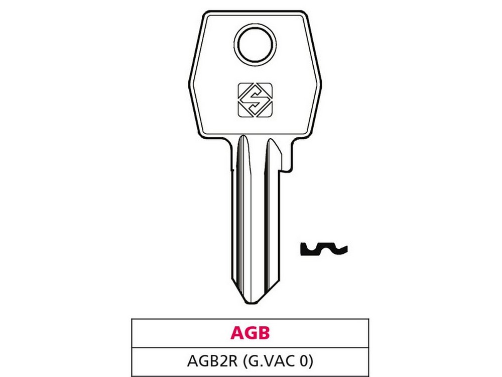 Image of 20pz chiave ottone agb2r (g. vac 0) agb cod:ferx.vit47572