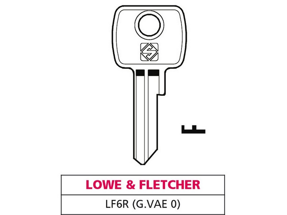 10pz chiave ottone lf6r (g. vae 0) lowe & fletcher cod:ferx.vit47610