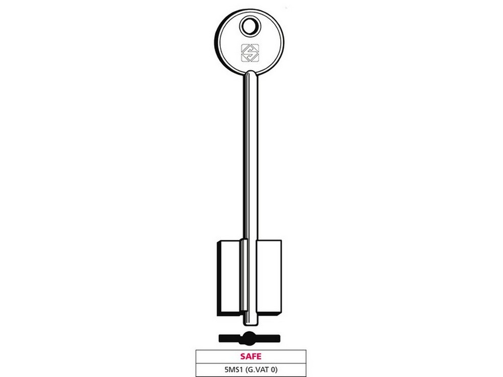 Image of 5pz chiave a doppia mappa 5ms1 (g. vat 0) safe cod:ferx.vit47638