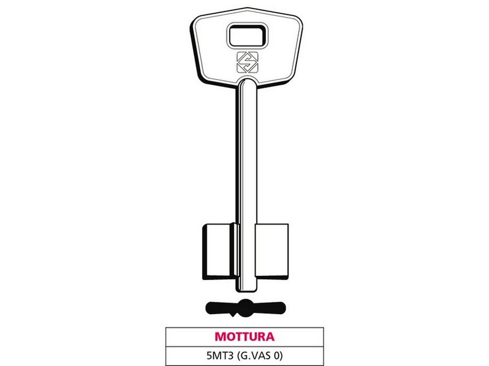 Image of 5pz chiave a doppia mappa 5mt3 (g. vas 0) mottura cod:ferx.vit47659