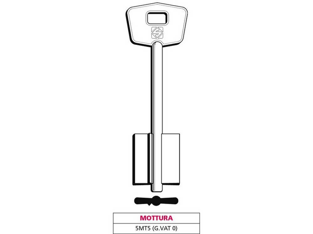Image of 5pz chiave a doppia mappa 5mt5 (g. vat 0) mottura cod:ferx.vit47657