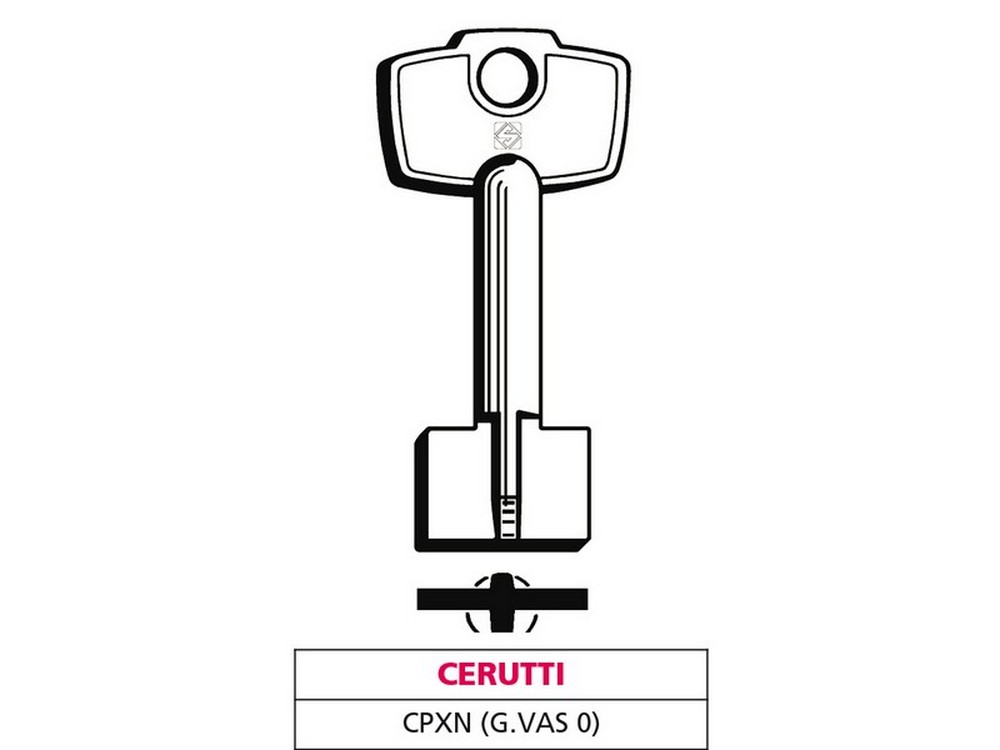 Image of 5pz chiave a doppia mappa cpxn (g. vas 0) cerutti cod:ferx.vit47670