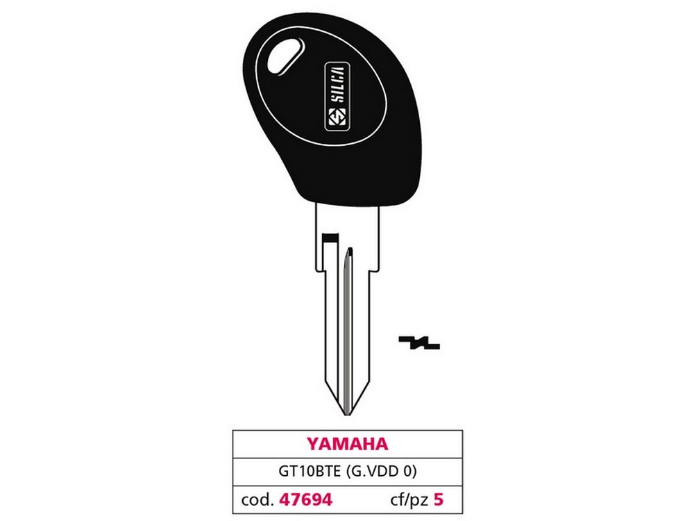Image of 5pz chiave per auto gt10bte (g. vdd 0) yamaha cod:ferx.vit47694