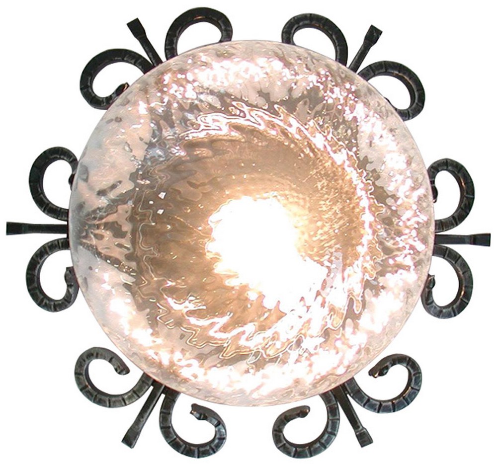 plafoniera rustica ï cm.35 1x60 watt cod:ferx.vit25495