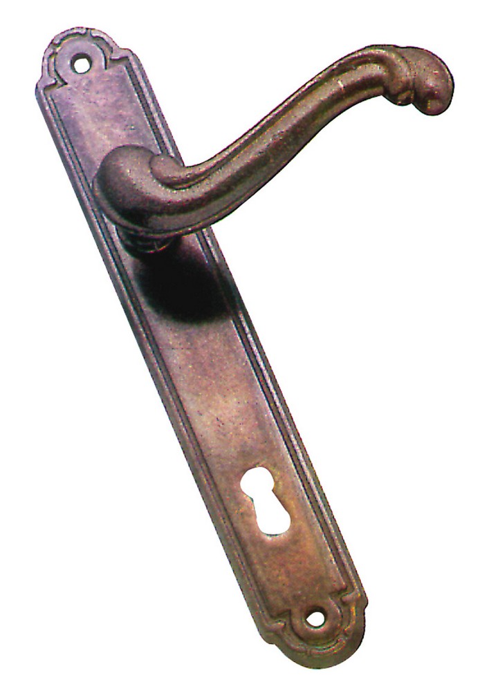 4pz maniglia barocco con placca foro patent cod:ferx.vit11052