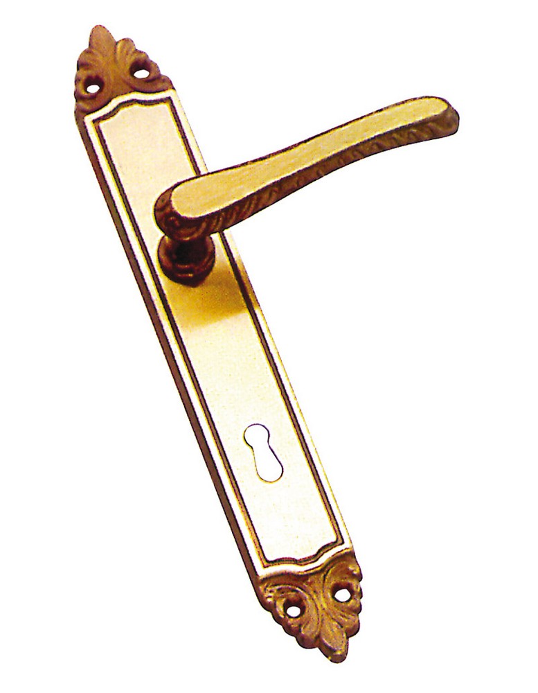 4pz maniglia athena con placca quadro 8 foro patent cod:ferx.vit12340