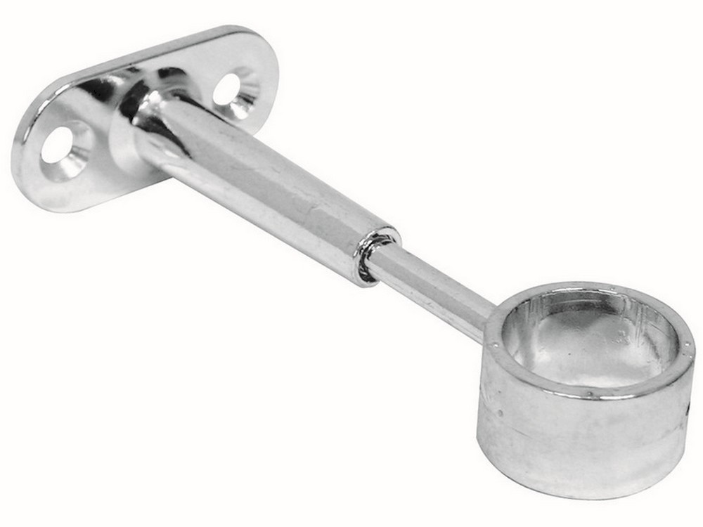 24pz reggitubo per armadi regolabile centrale chiuso cromato ï mm. 18 cod:ferx.vit43339