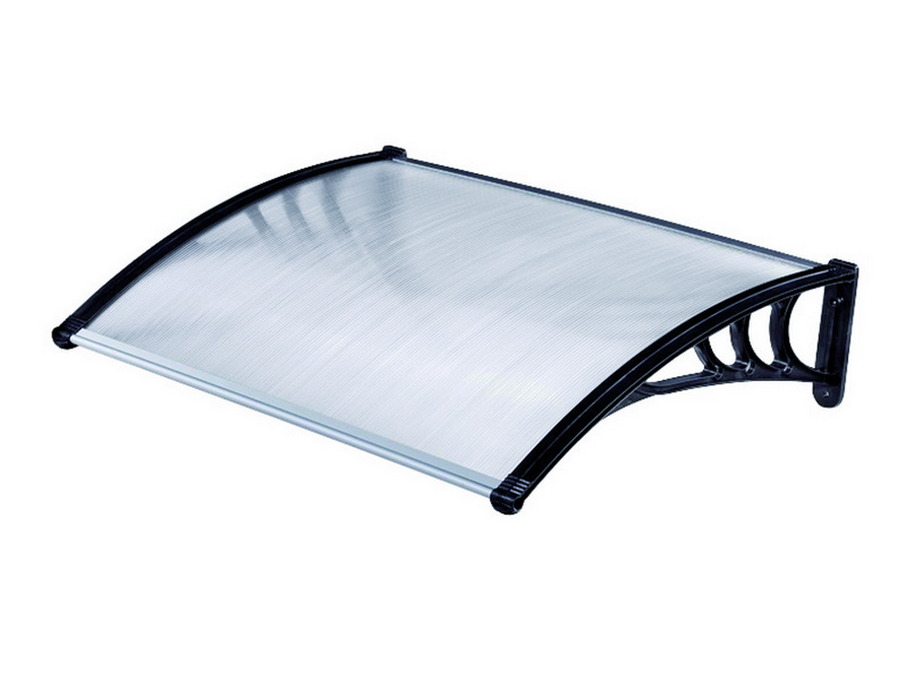 pensilina policarbonato mod. alveolare trasparente cm. 80x100 cod:ferx.vit38424