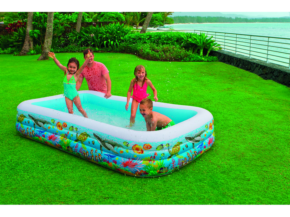 2pz piscina gonfiabile family tropical cm. 305x183x56 h (lt. 1.050) cod:ferx.vit29999