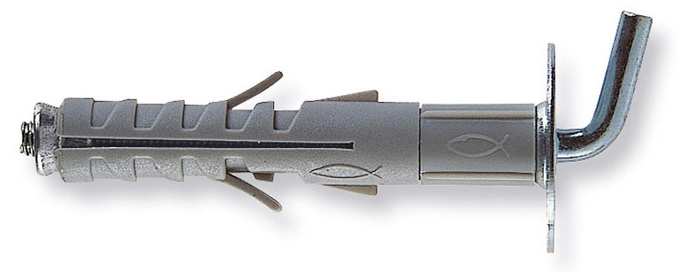 Image of 50pz tassello sb 12/l8 con gancio corto 50 pz. mm. 12x57 cod:ferx.vit532