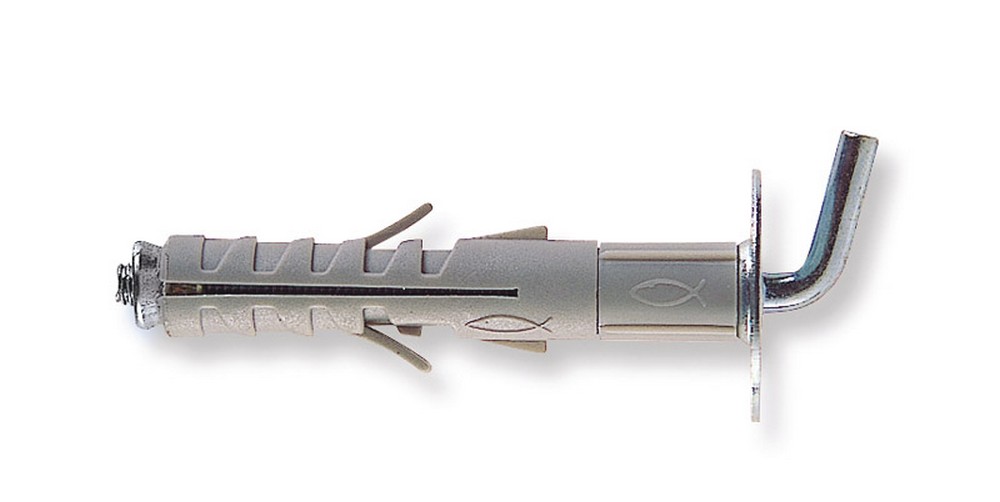 Image of 100pz tassello sb 9/l8 con gancio corto 100 pz. mm. 9x52 cod:ferx.vit4652