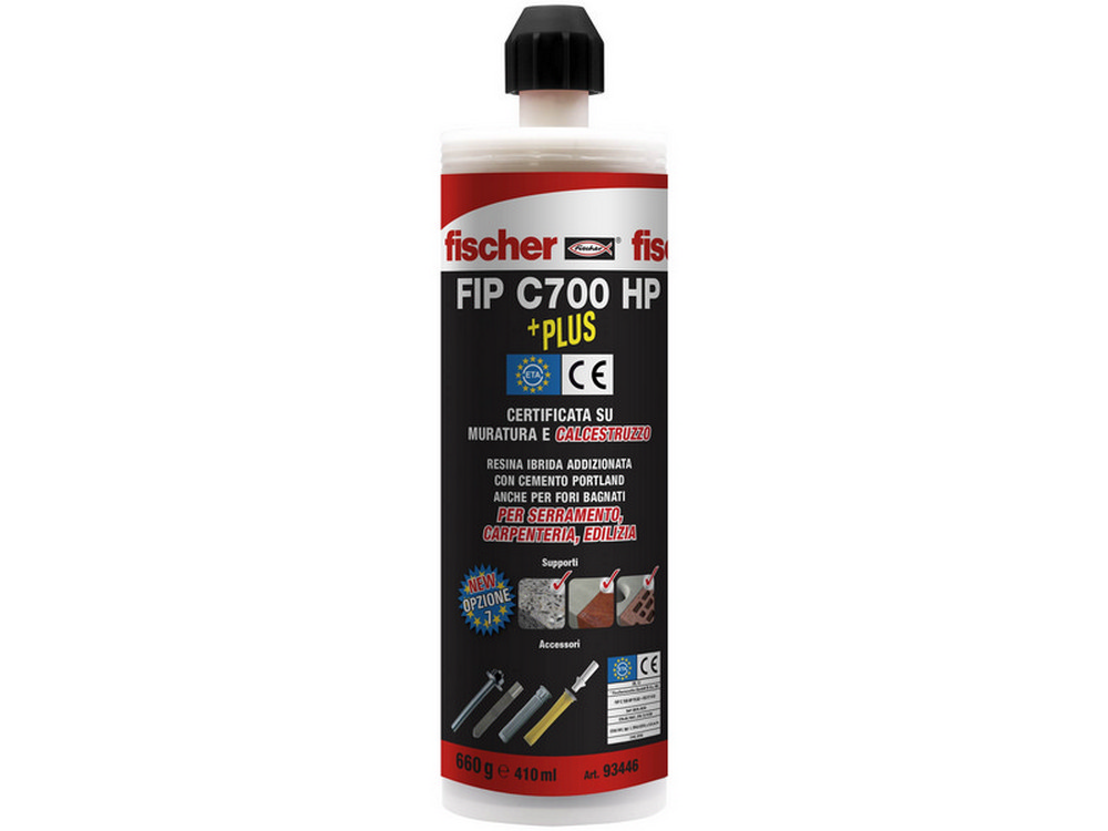 12pz ancorante chimico fip c700 hp plus cartuccia ml. 410 cod:ferx.vit22072