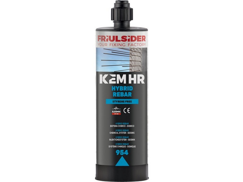 12pz ancorante chimico kem hr - hybrid rebar ml. 420 cod:ferx.vit53439