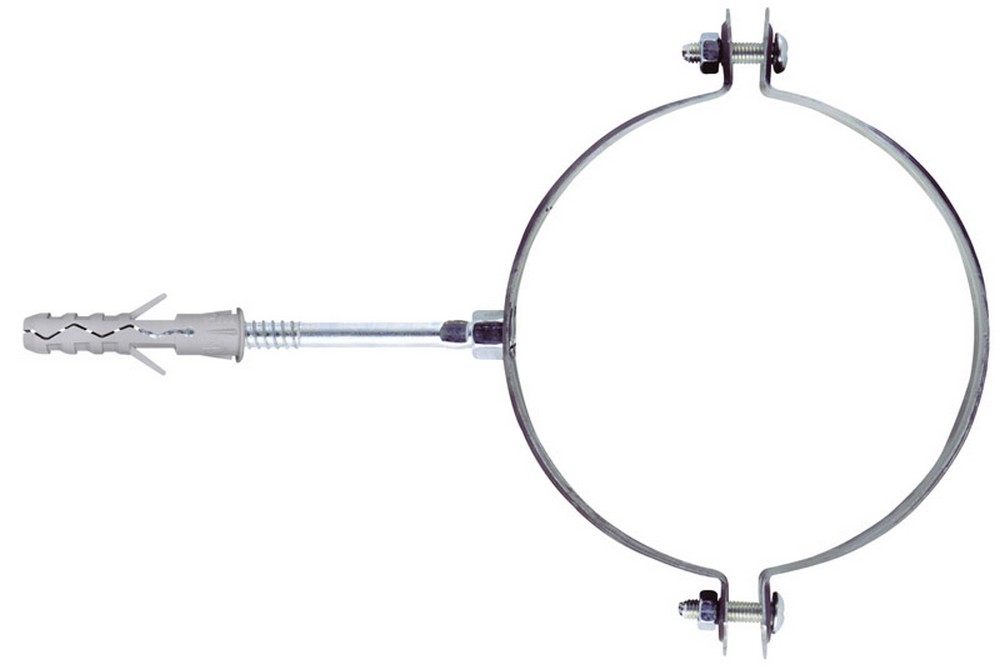 cf collare per tubi rain 2 pz. zincato bianco ï tubo mm.120 /125 cod:ferx.vit28011