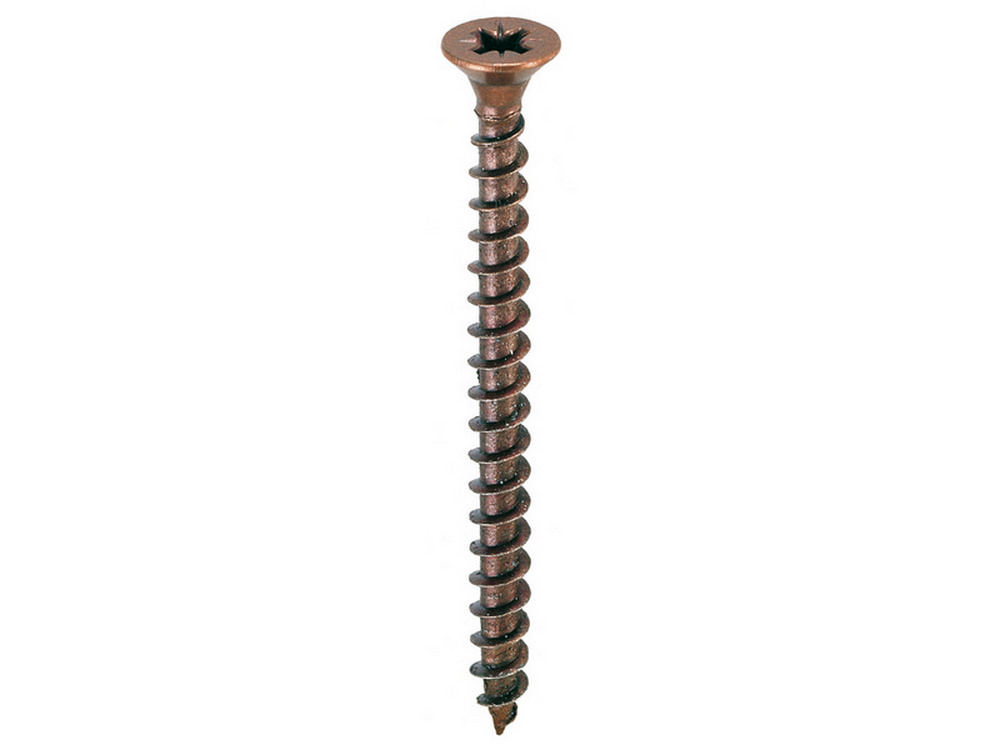 100pz vite truciolare tsp ferro bronzato mm.6x130 cod:ferx.vit37664