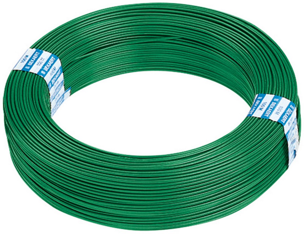 cf filo di tensione zincato e plastificato 5 rt. da mt. 100 ï mm. 3,50 cod:ferx.vit6531