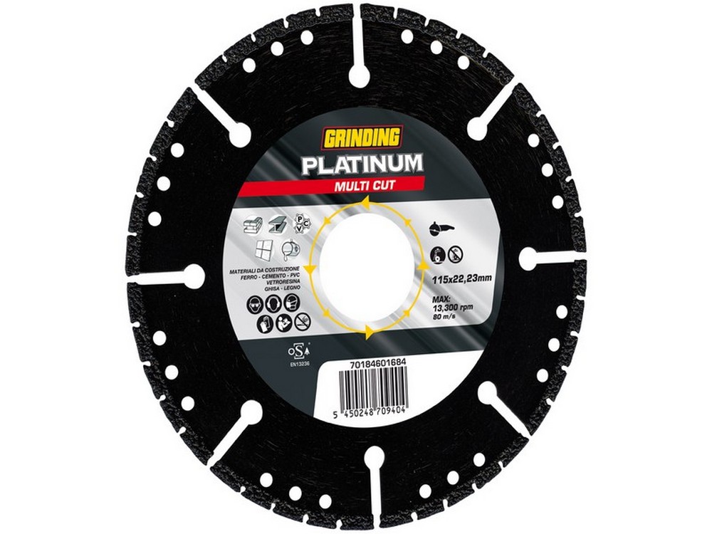 disco diamantato elettrodeosto platinum multi-cut ï mm. 230x3,1x22,23 cod:ferx.vit52652