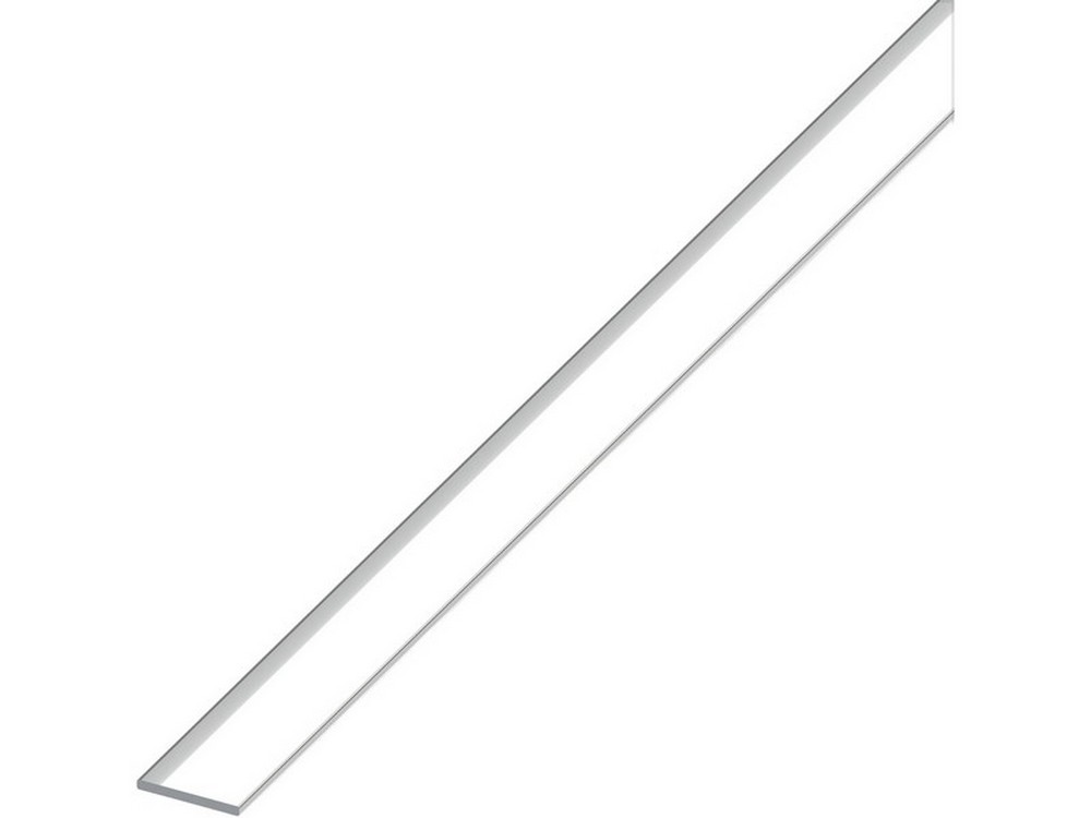 5pz profilo barra piatta alluminio argento cromato mm. 30x2 mt. 2 cod:ferx.vit53635