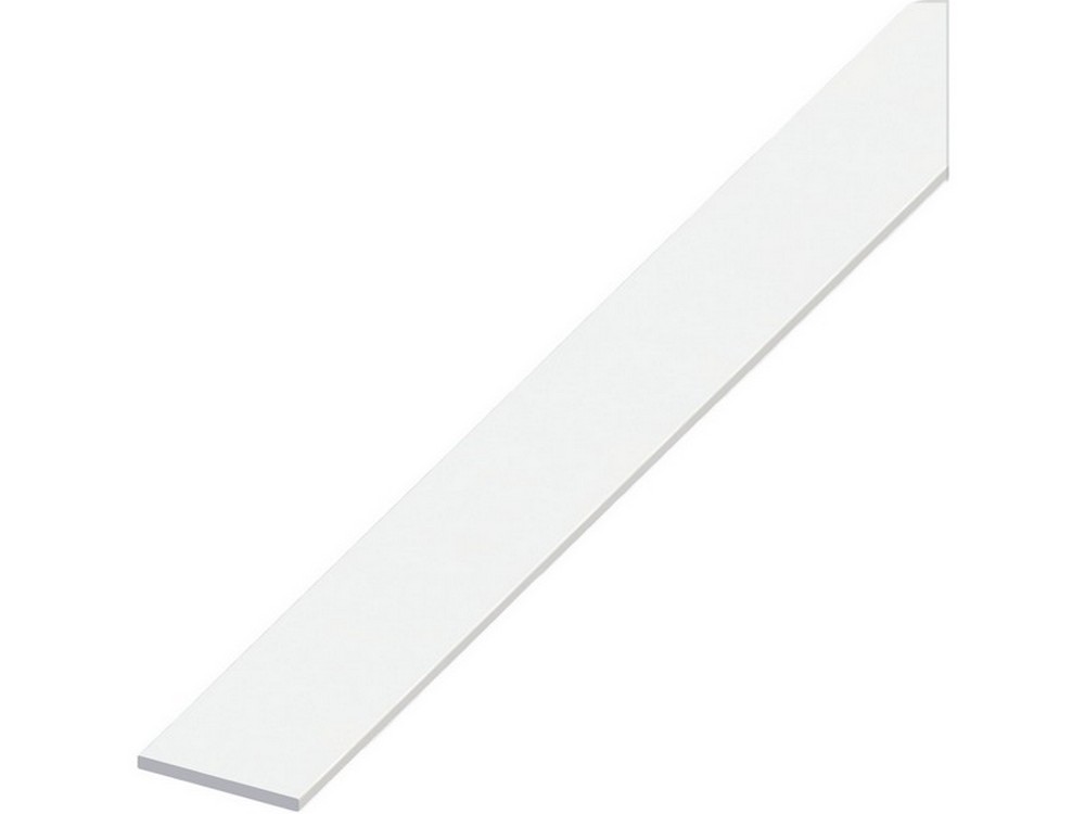 5pz profilo barra piatta alluminio bianco mm. 30x2 mt. 2 cod:ferx.vit53648
