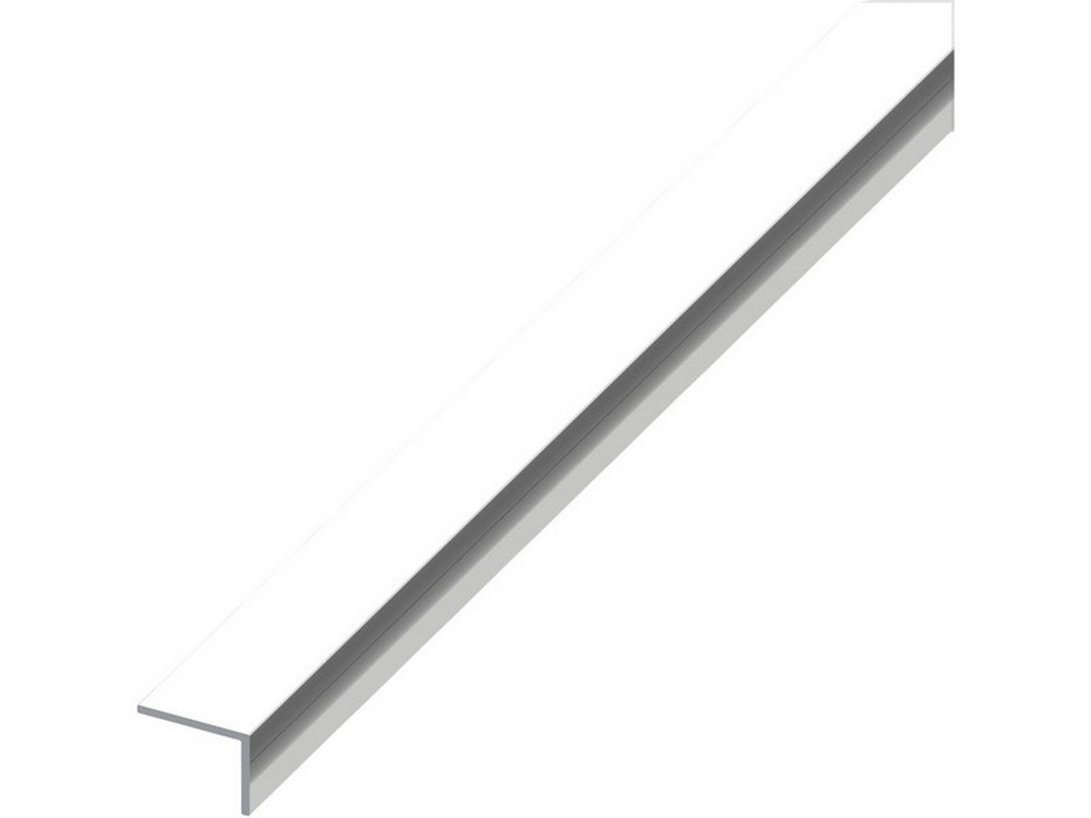 5pz profilo angolare alluminio (lati disuguali) argento cromato mm. 20x10x1 mt. 2 cod:ferx.vit53631