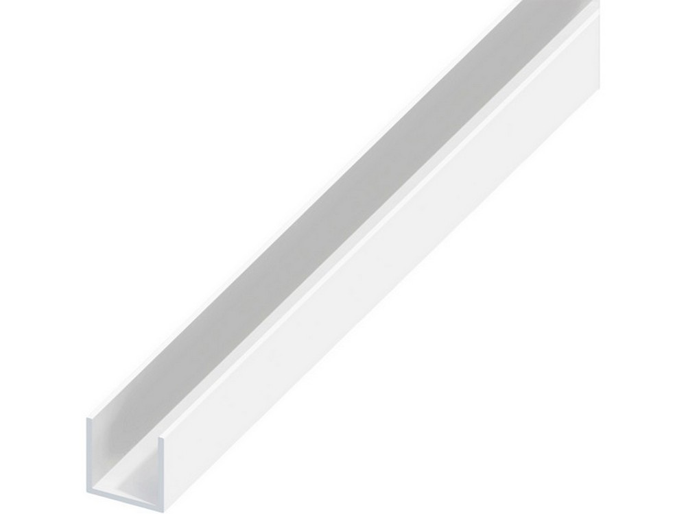 5pz profilo a u alluminio argento cromato mm. 15x10x1 mt. 2 cod:ferx.vit53680