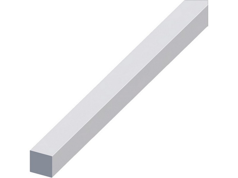 5pz profilo barra quadrata alluminio argento satinato mm. 10x10 mt. 1 cod:ferx.vit53617