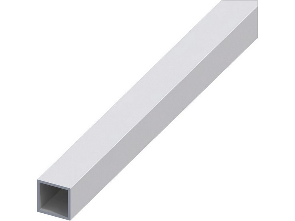 5pz profilo tubo quadrato alluminio argento satinato mm. 20x20x1 mt. 1 cod:ferx.vit53616