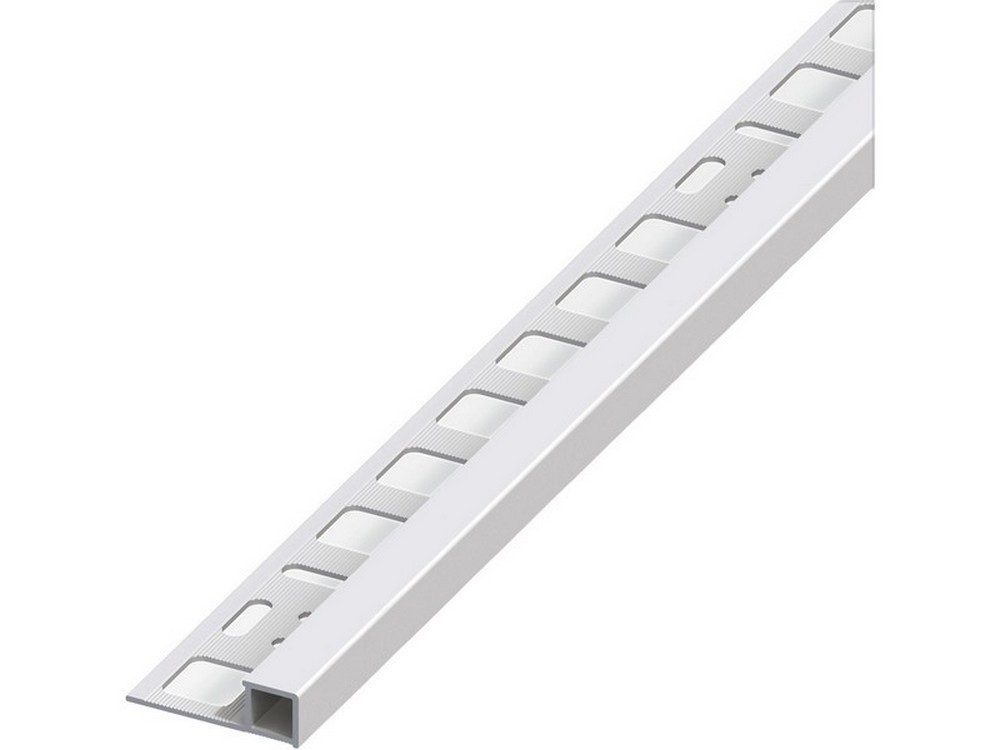 5pz profilo quadrato chiuso jolly alluminio argento satinato mm. 10x2,5 mt. cod:ferx.vit53714