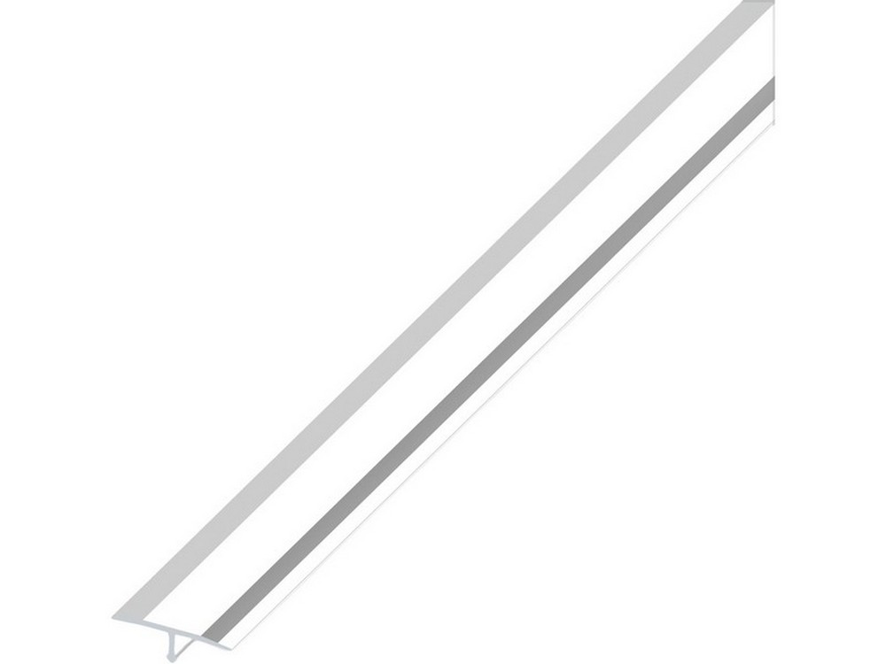 5pz profilo di copertura giunti alluminio argento cromato mm. 14x2,5 mt. cod:ferx.vit53718
