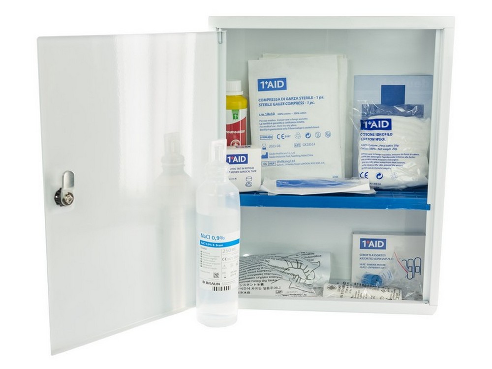 armadietto pensile pronto soccorso in metallo cm. 30x14x37 h - alleg.2 cod:ferx.vit49657